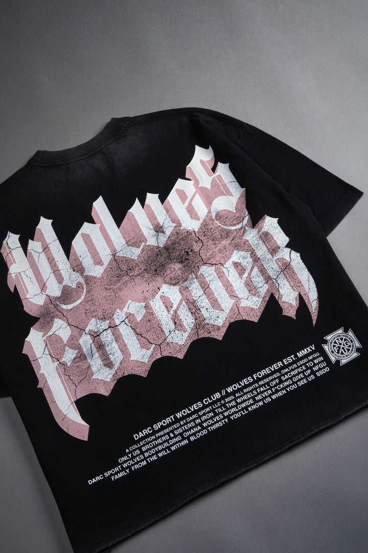 You'll Know Grunge Raw Hem "Box Cut" Tee in Black