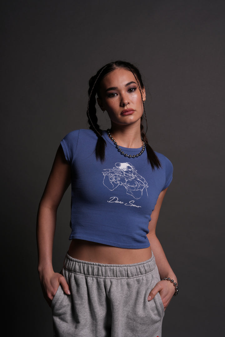 No Match "Baby" Tee in LA Blue