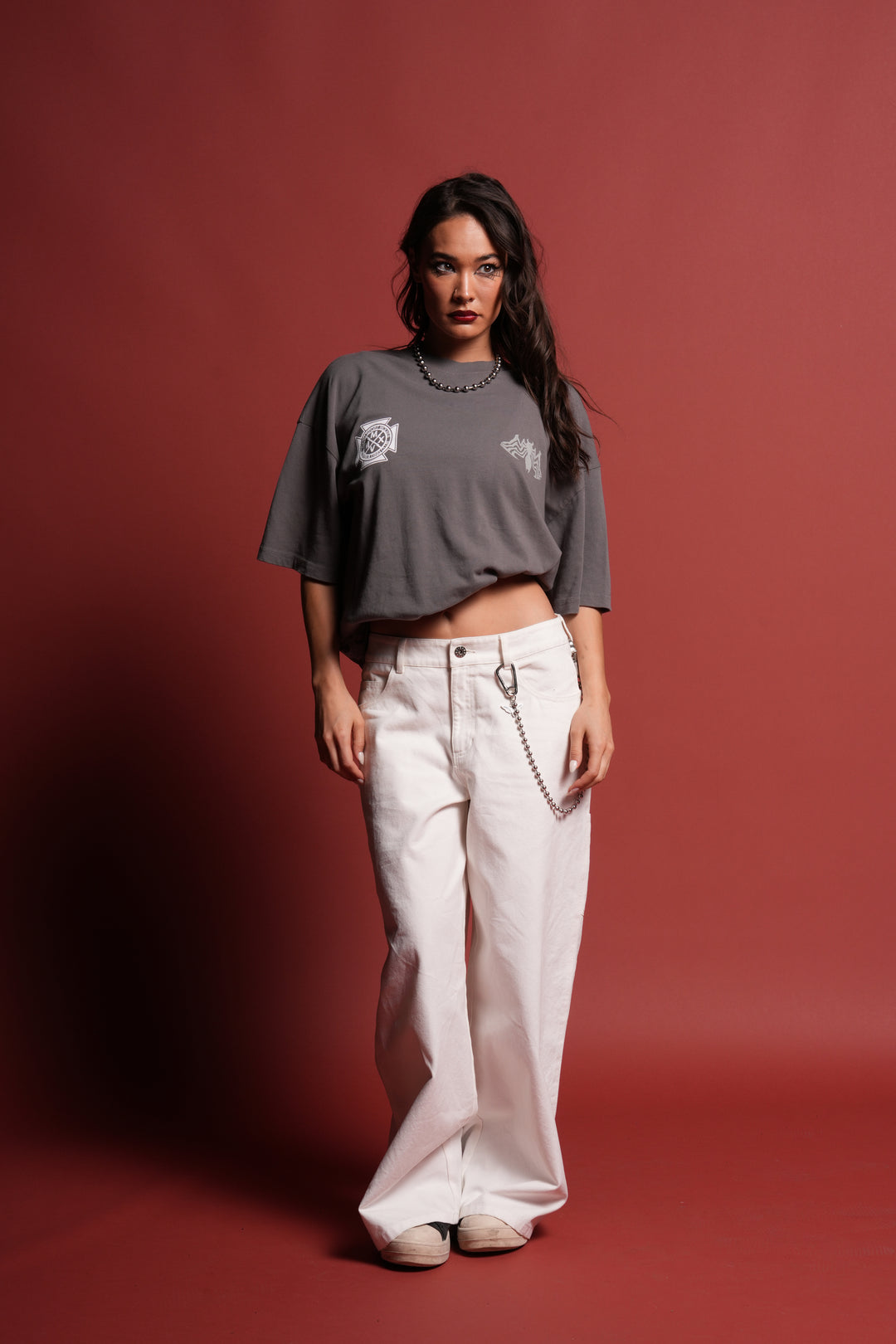 Venom Core Premium Oversized Tee in Slate Gray
