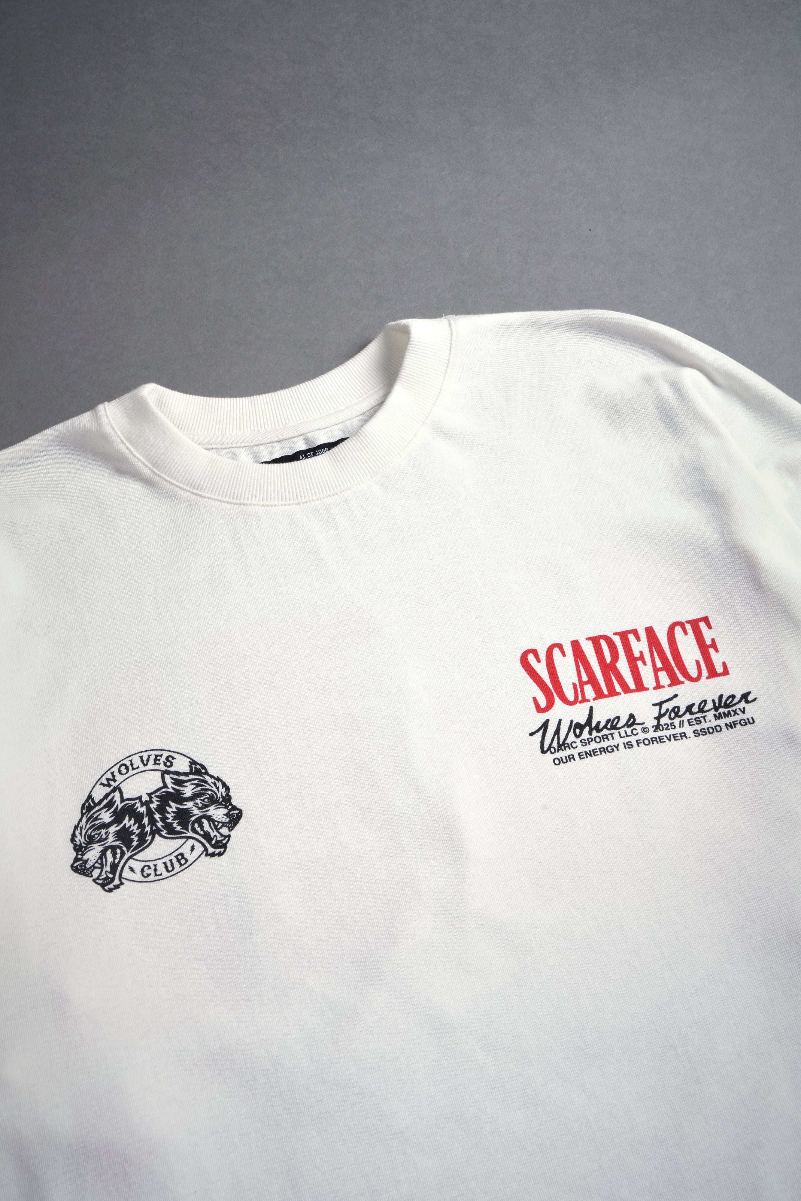 Tony Montana "Premium" Oversized Tee in Cream