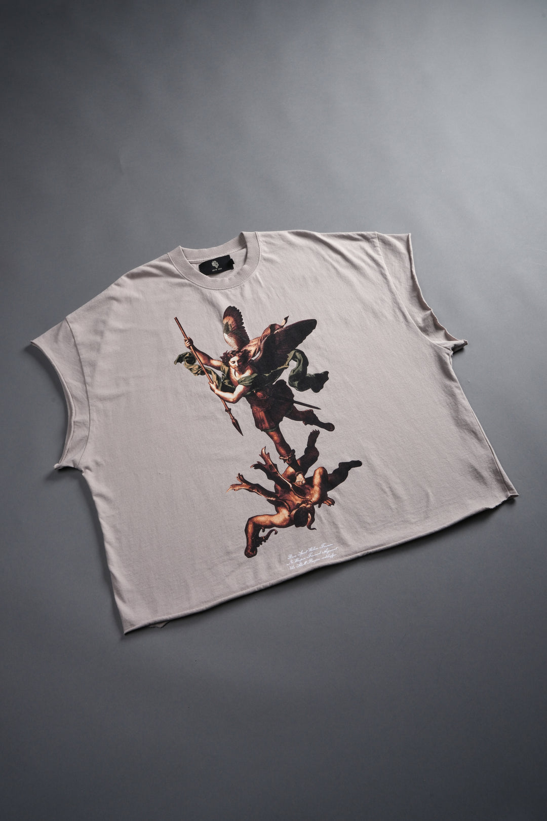 Triumph Grunge Cut-Off Tee in Clay