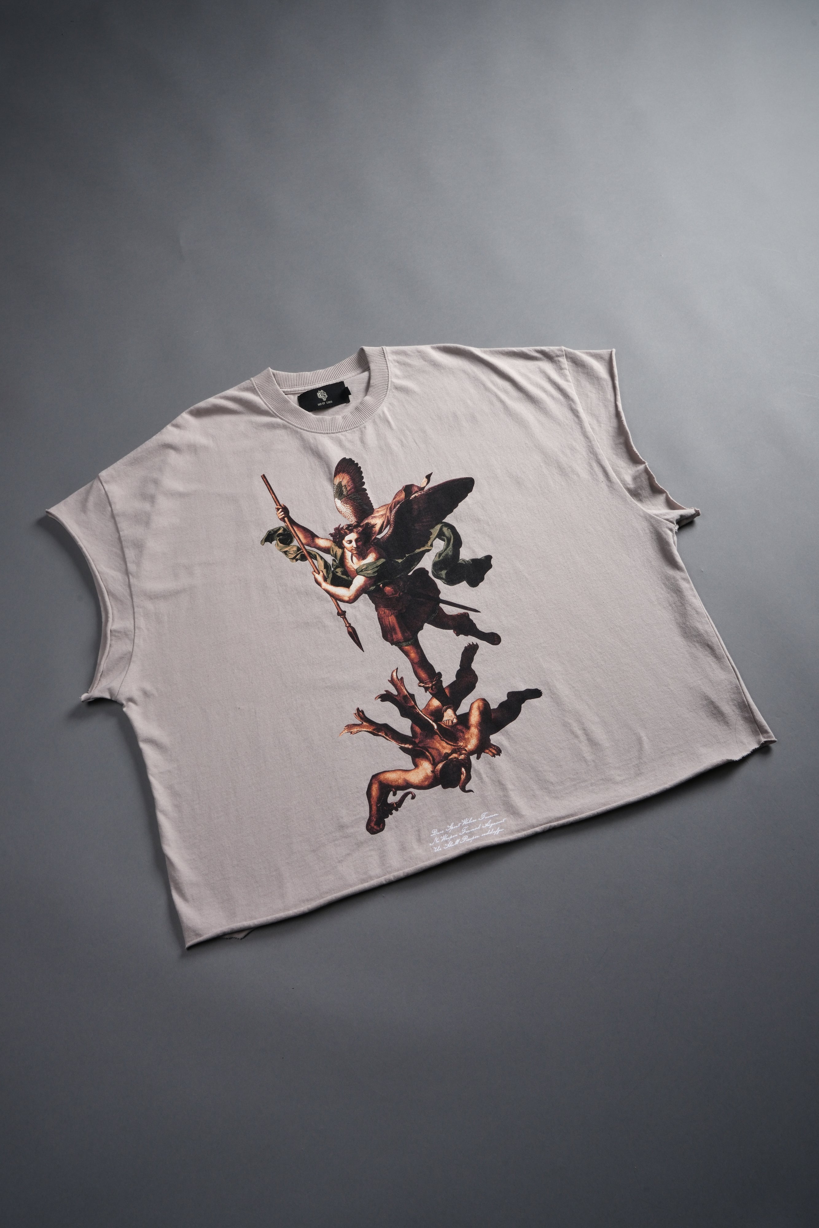 Triumph Grunge Cut-Off Tee in Clay