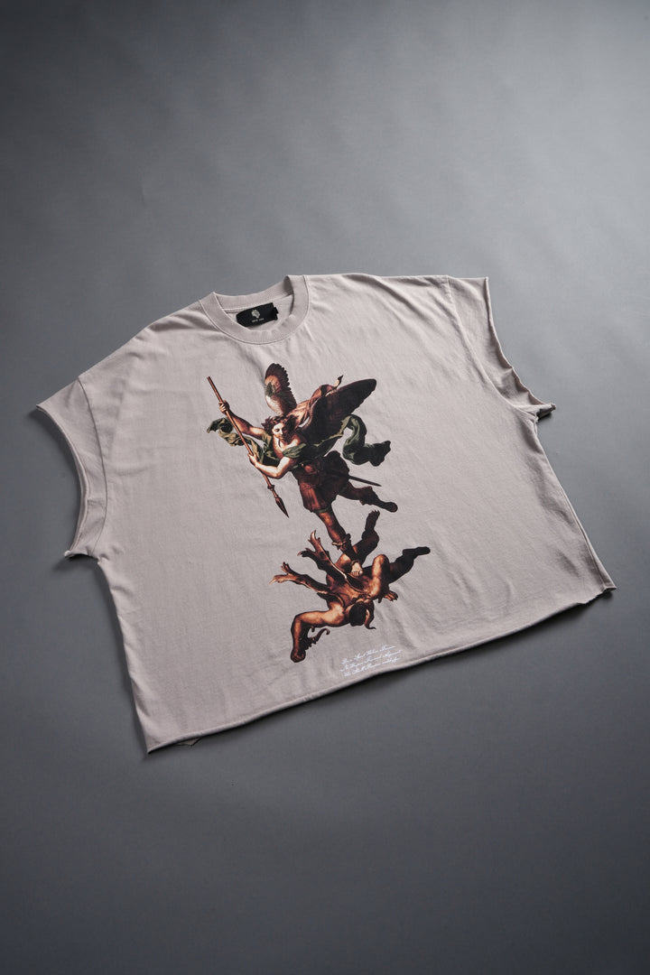 Triumph Grunge Cut-Off Tee in Clay