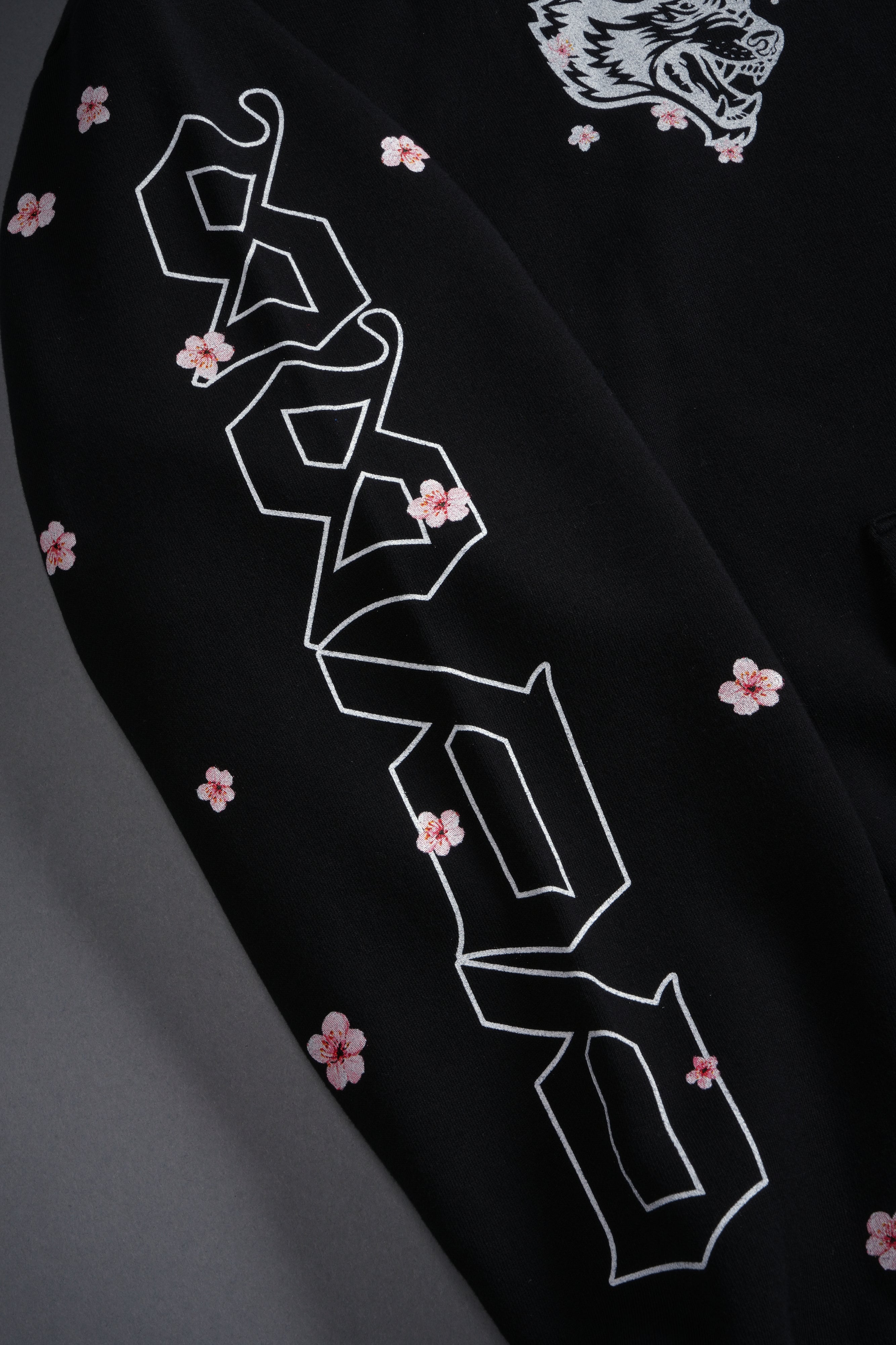 Oni Code Blossom "Chambers" Zip Hoodie in Black