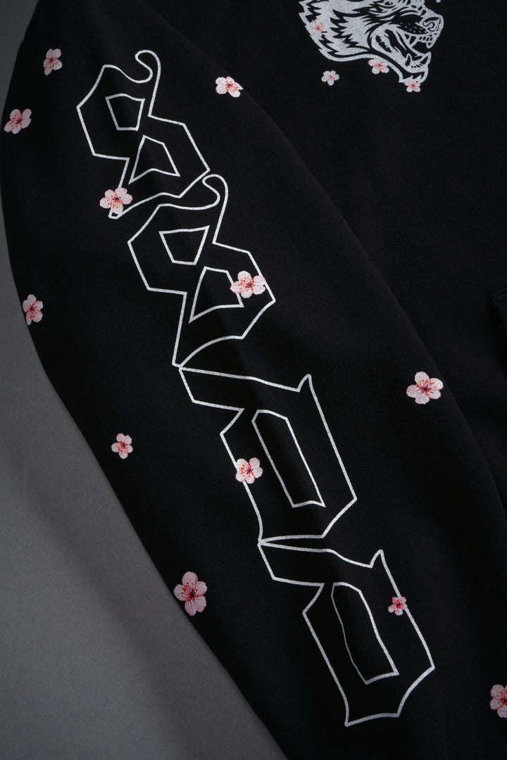 Oni Code Blossom "Chambers" Zip Hoodie in Black