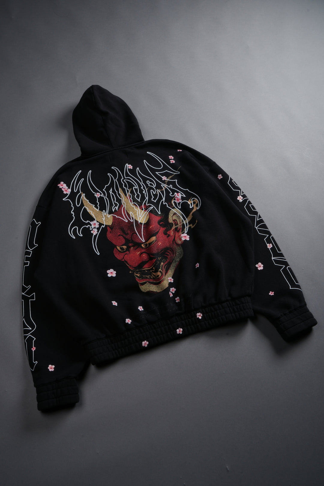 Oni Code Blossom "Chambers" Zip Hoodie in Black