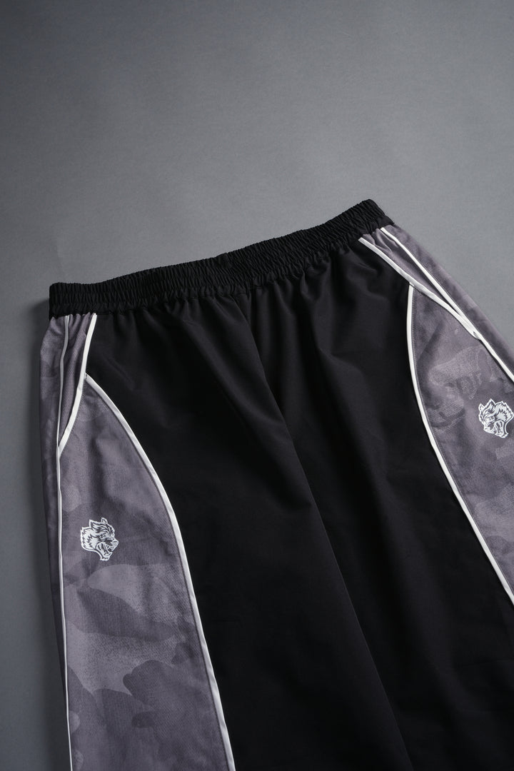 Dual Men's Quinn Track Pants in Black/Lush Vintage Woodland Camo