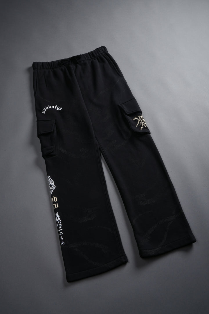 Darc Inferno Bigelow Cargo Sweat Pants in Black