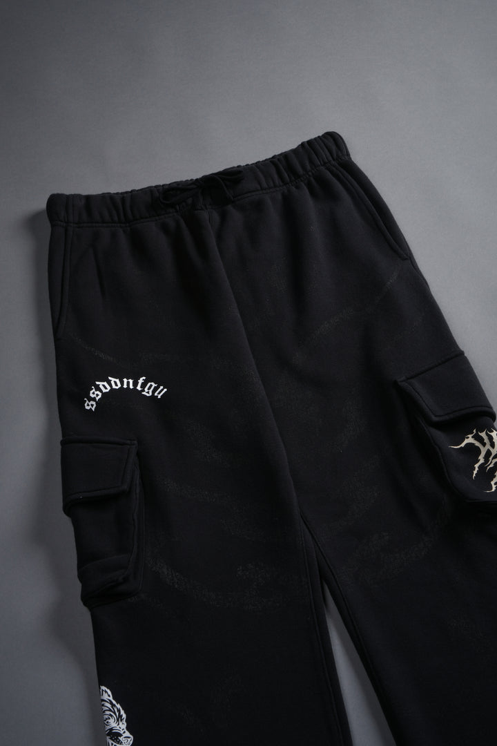 Darc Inferno Bigelow Cargo Sweat Pants in Black