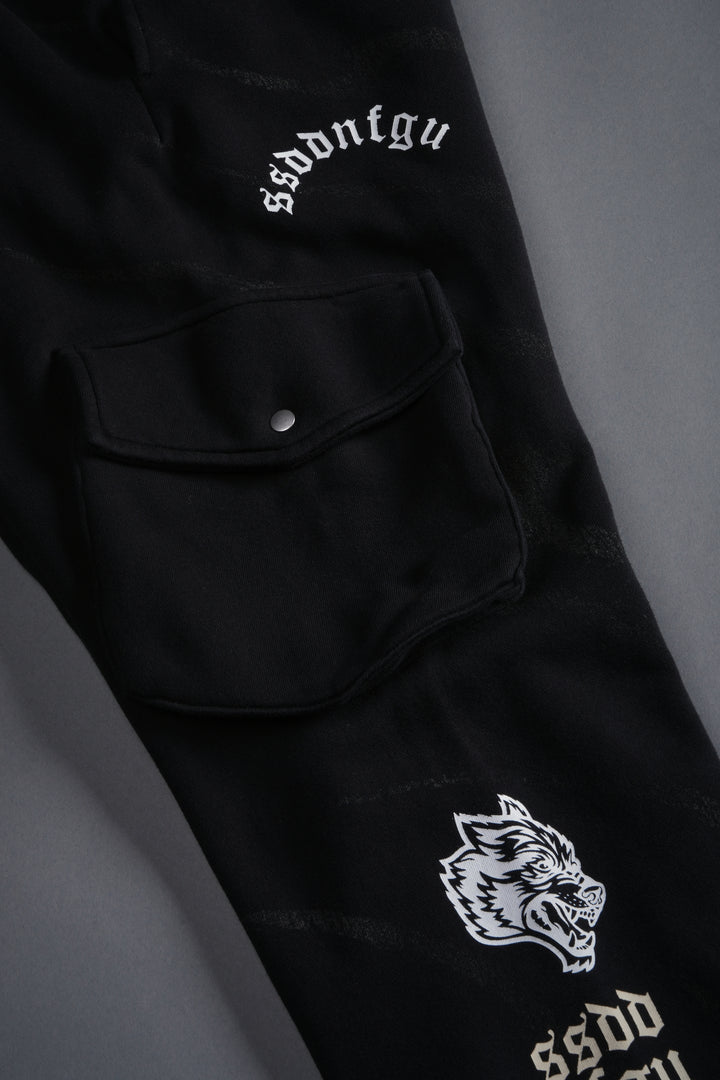 Darc Inferno Bigelow Cargo Sweat Pants in Black