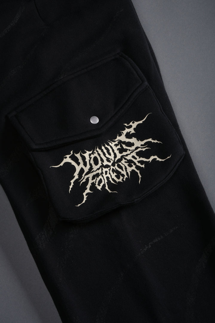 Darc Inferno Bigelow Cargo Sweat Pants in Black