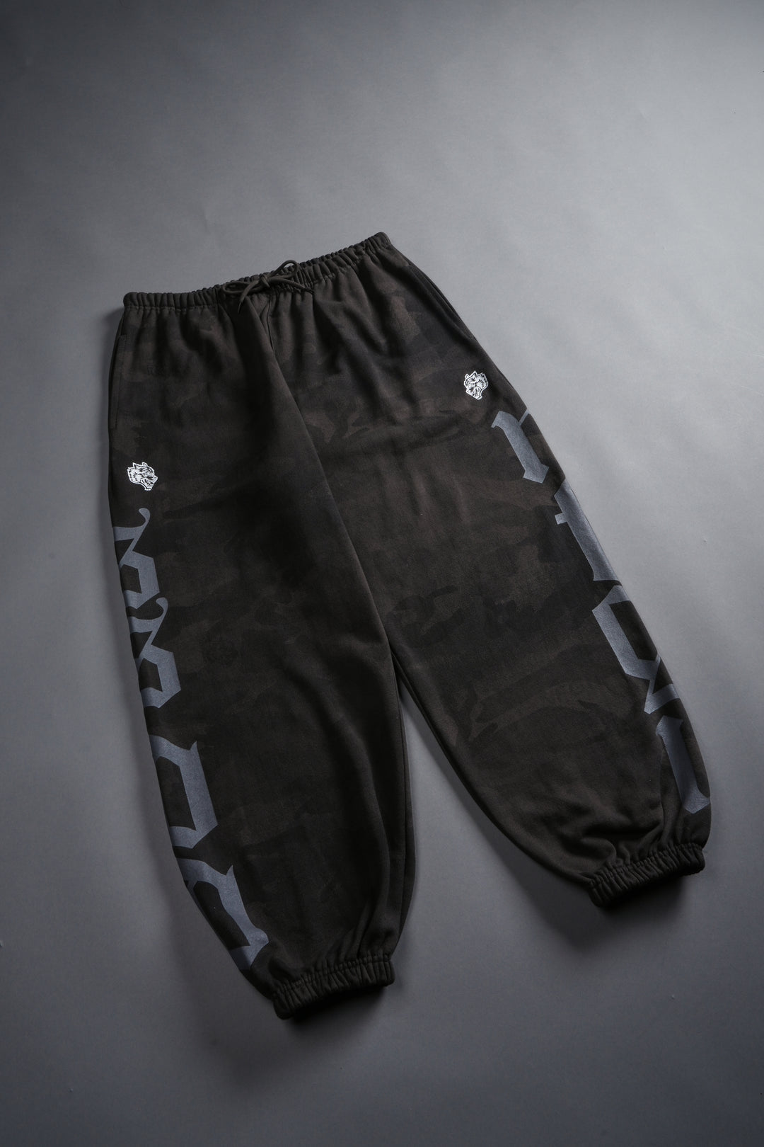 Our Mantra Lounger Sweat Pants in Black Vintage Woodland Camo