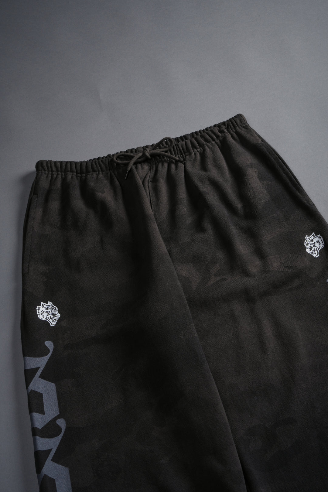 Our Mantra Lounger Sweat Pants in Black Vintage Woodland Camo