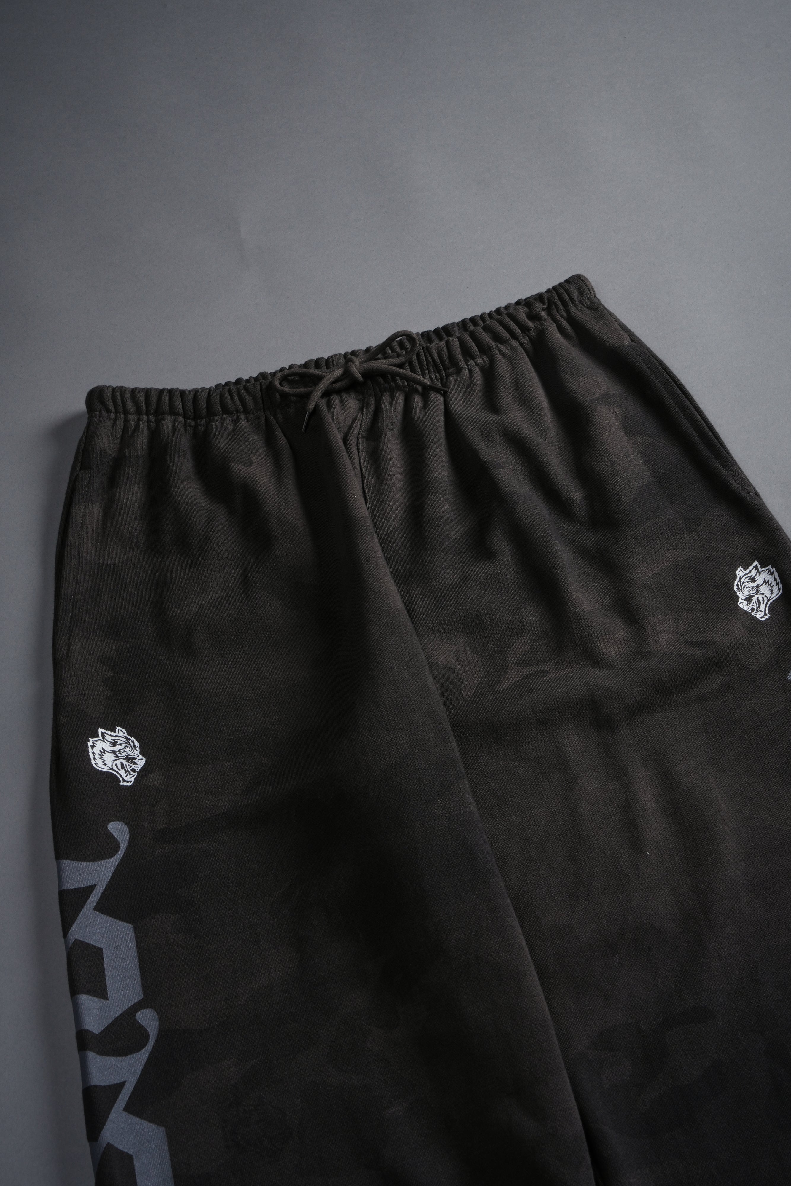 Our Mantra Lounger Sweat Pants in Black Vintage Woodland Camo