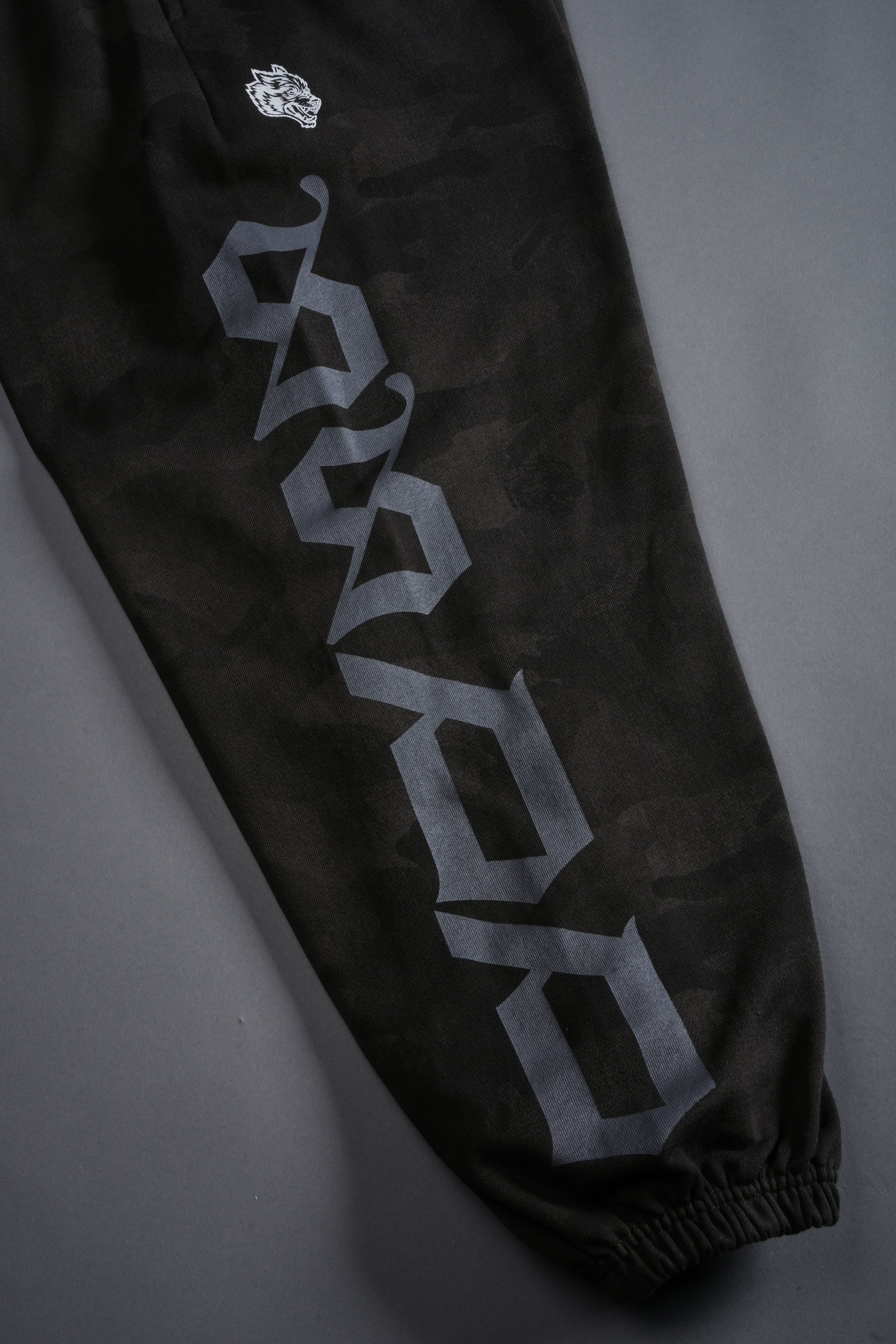 Our Mantra Lounger Sweat Pants in Black Vintage Woodland Camo