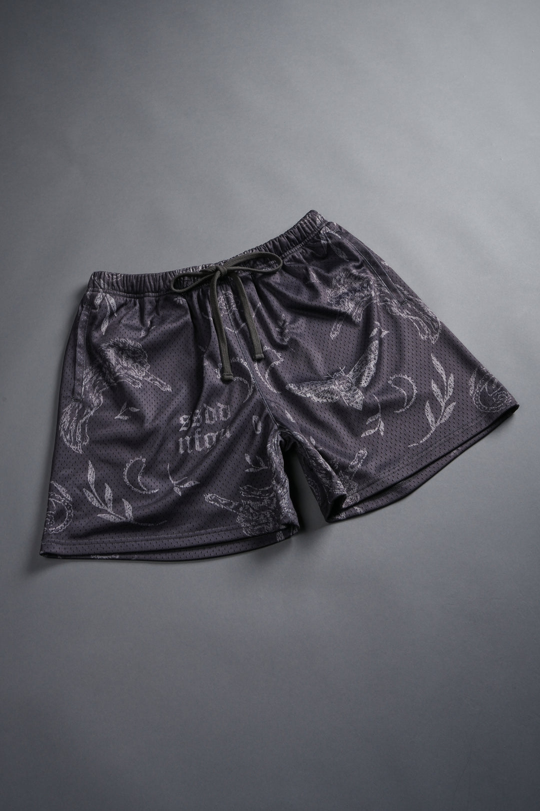 Just Look Up Mesh Shorts in Wolf Gray