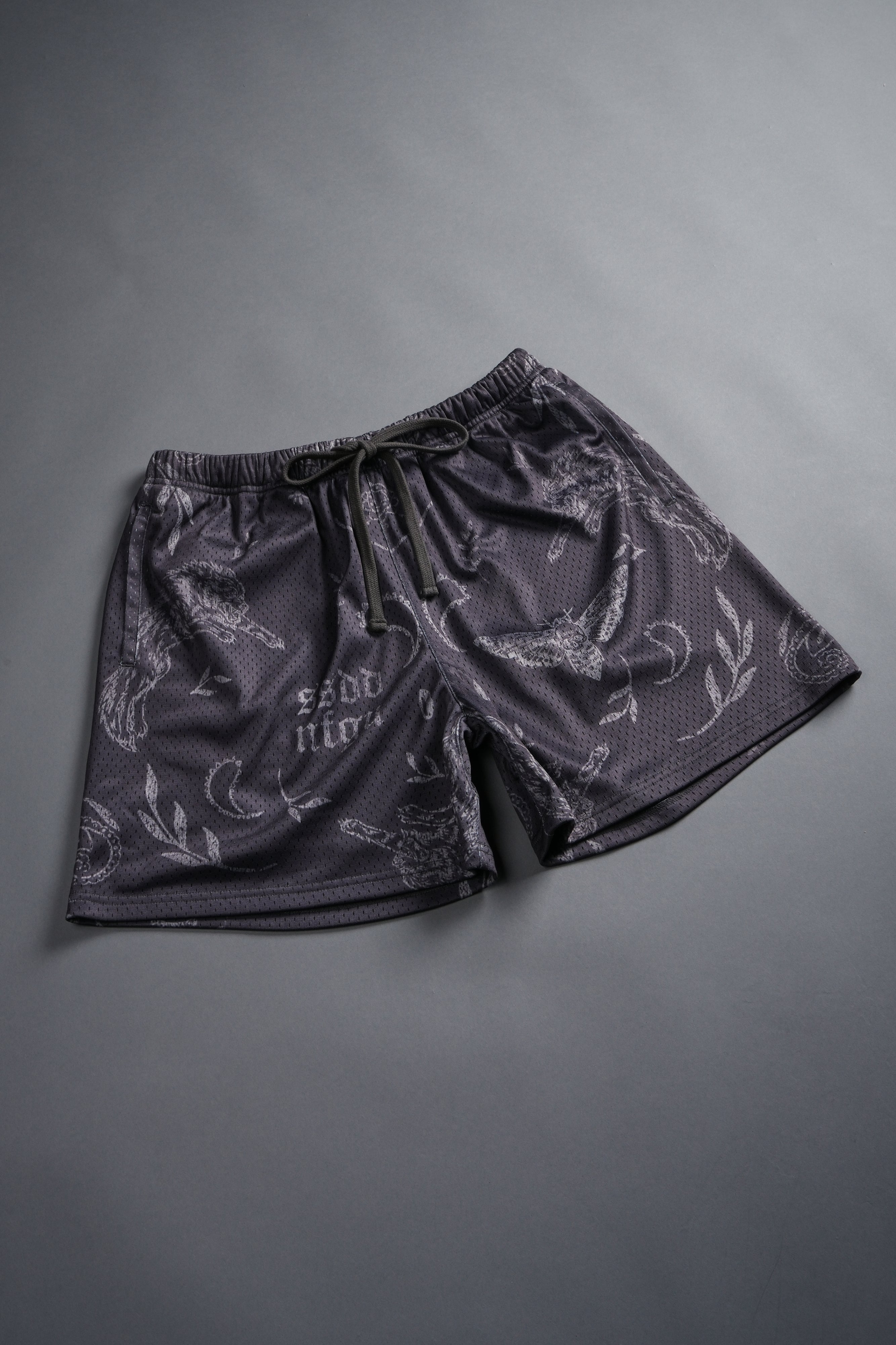 Just Look Up Mesh Shorts in Wolf Gray