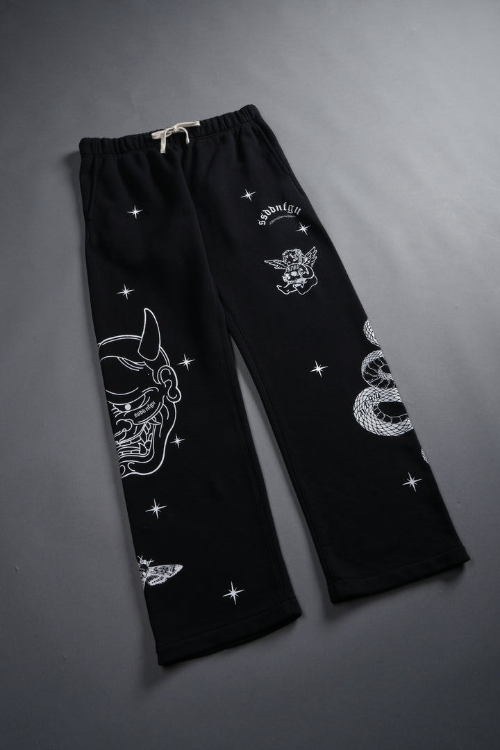 Oni Wolves Bigelow Cargo Sweat Pants in Black