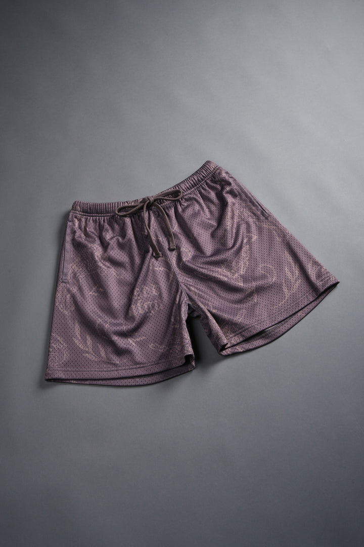 Just Look Up Mesh Shorts in Mauve