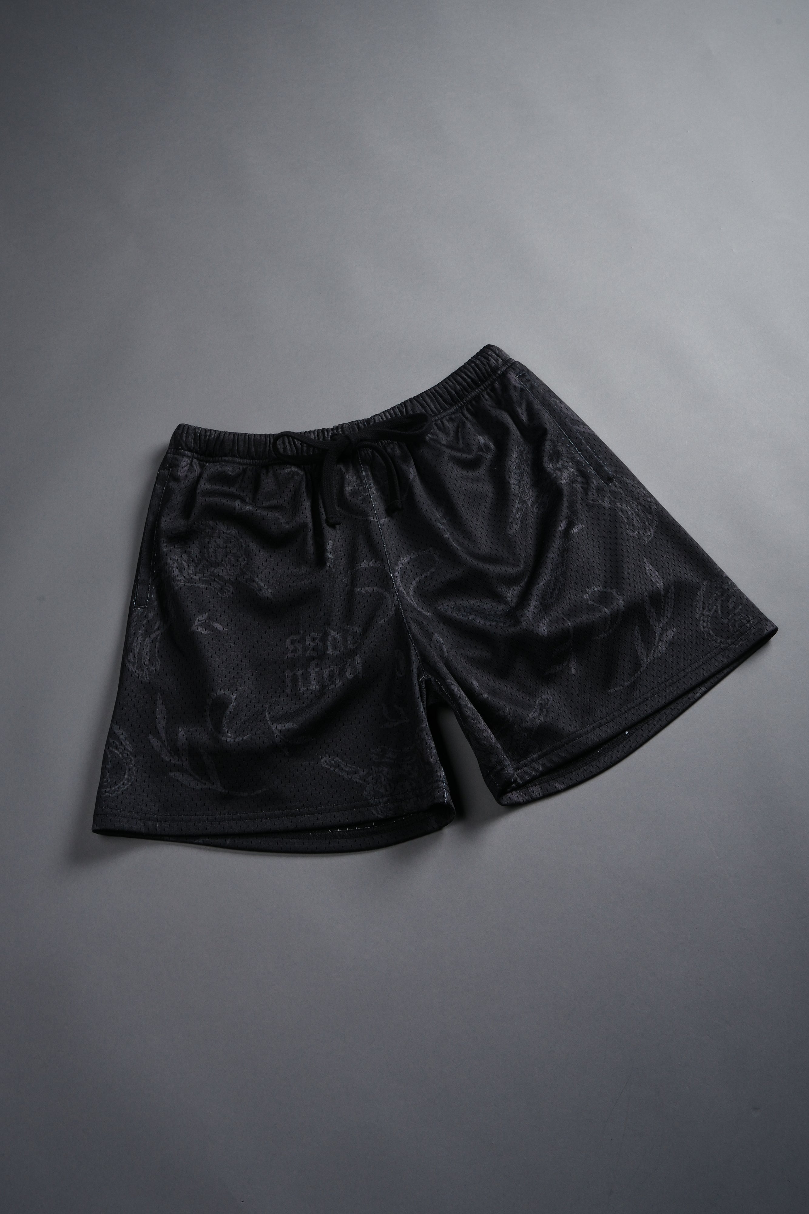 Just Look Up Mesh Shorts in Black