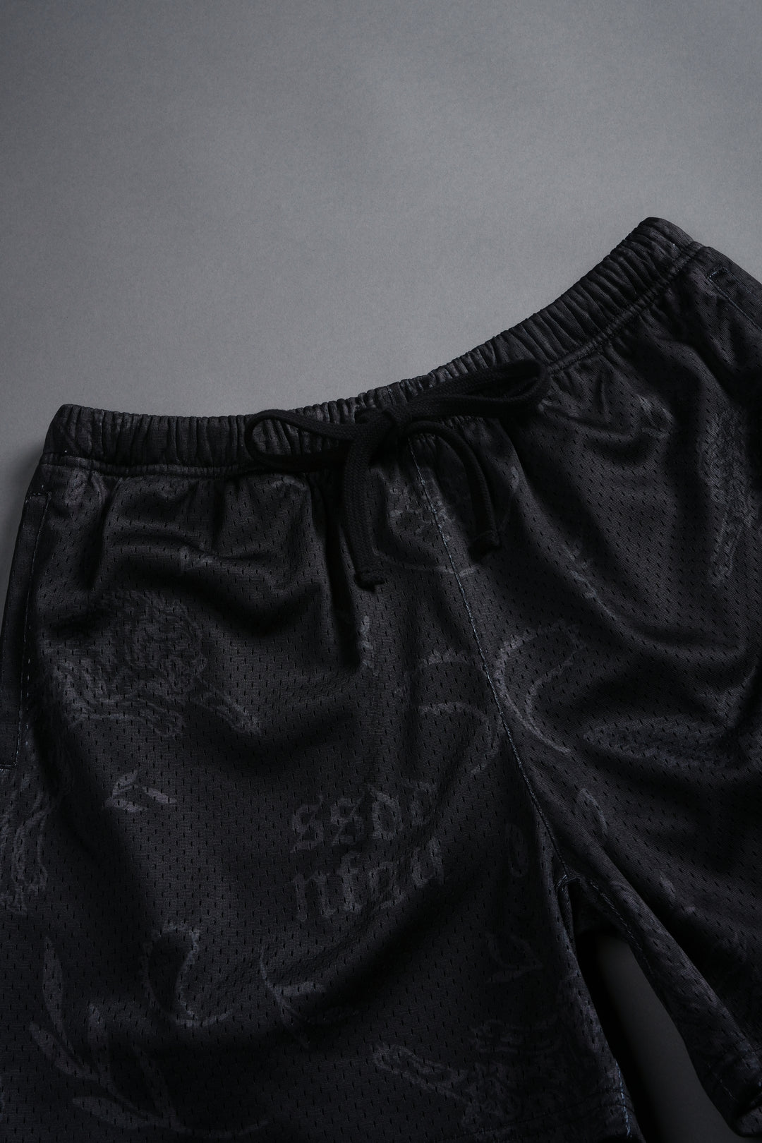 Just Look Up Mesh Shorts in Black