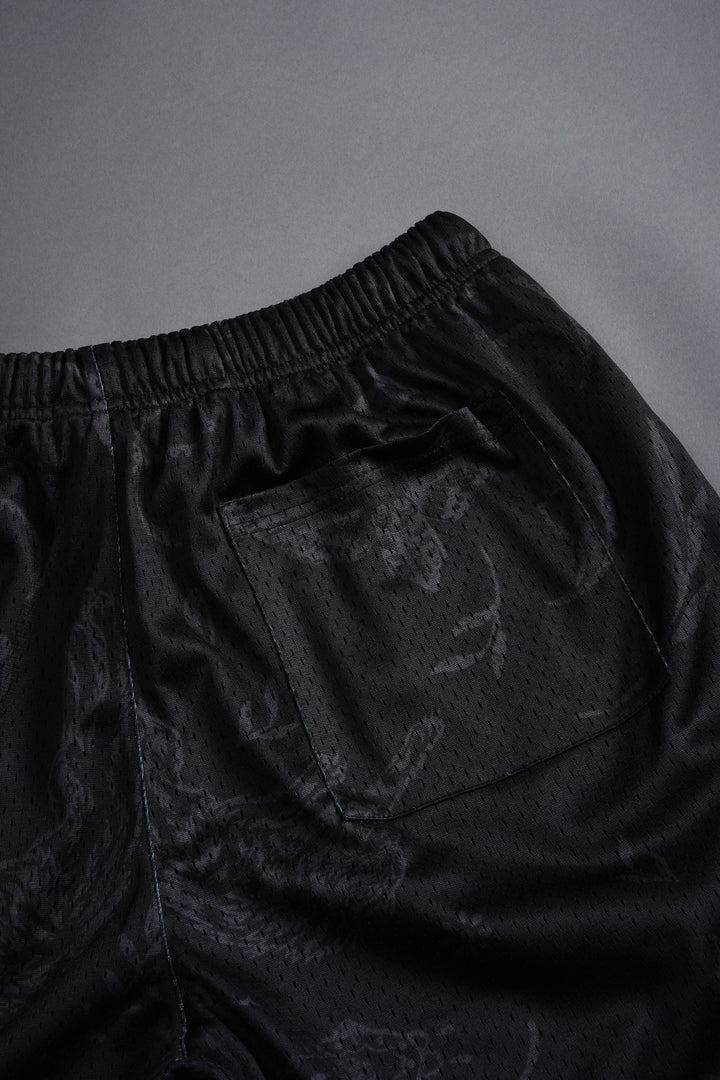 Just Look Up Mesh Shorts in Black