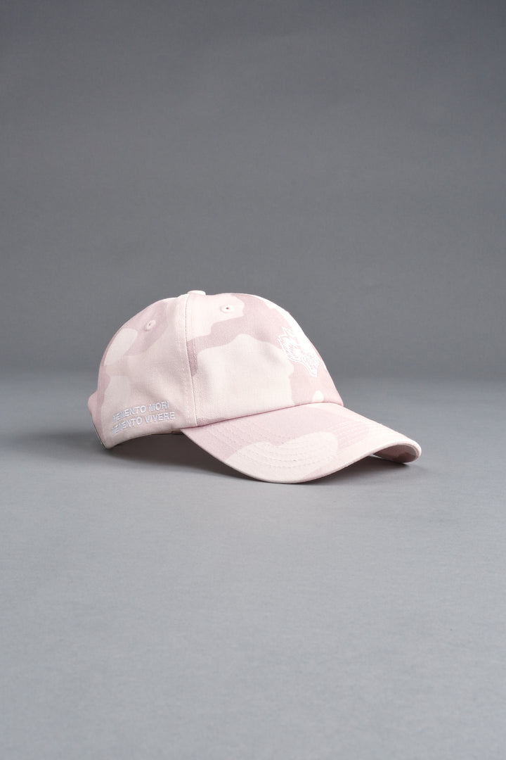 Wolf Head Forever Dad Hat V2 in Blush Vintage Woodland Camo