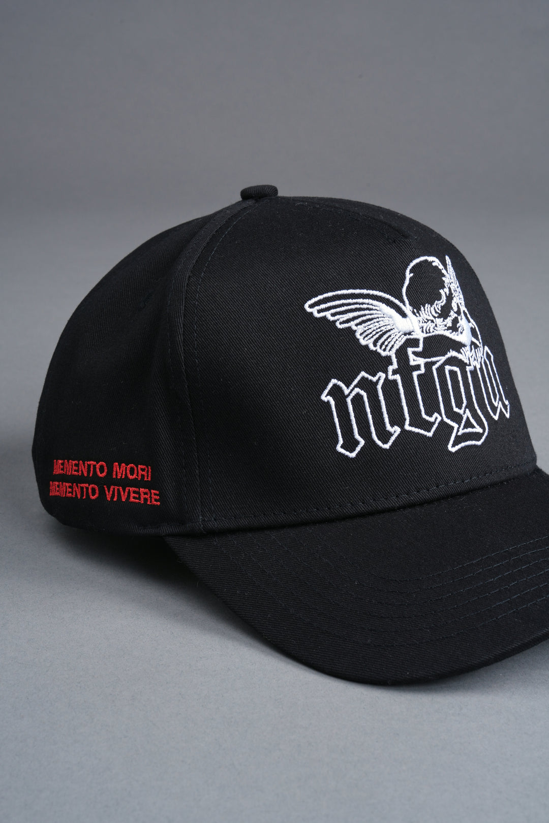 Cherub NFGU 5 Panel Hat in Black