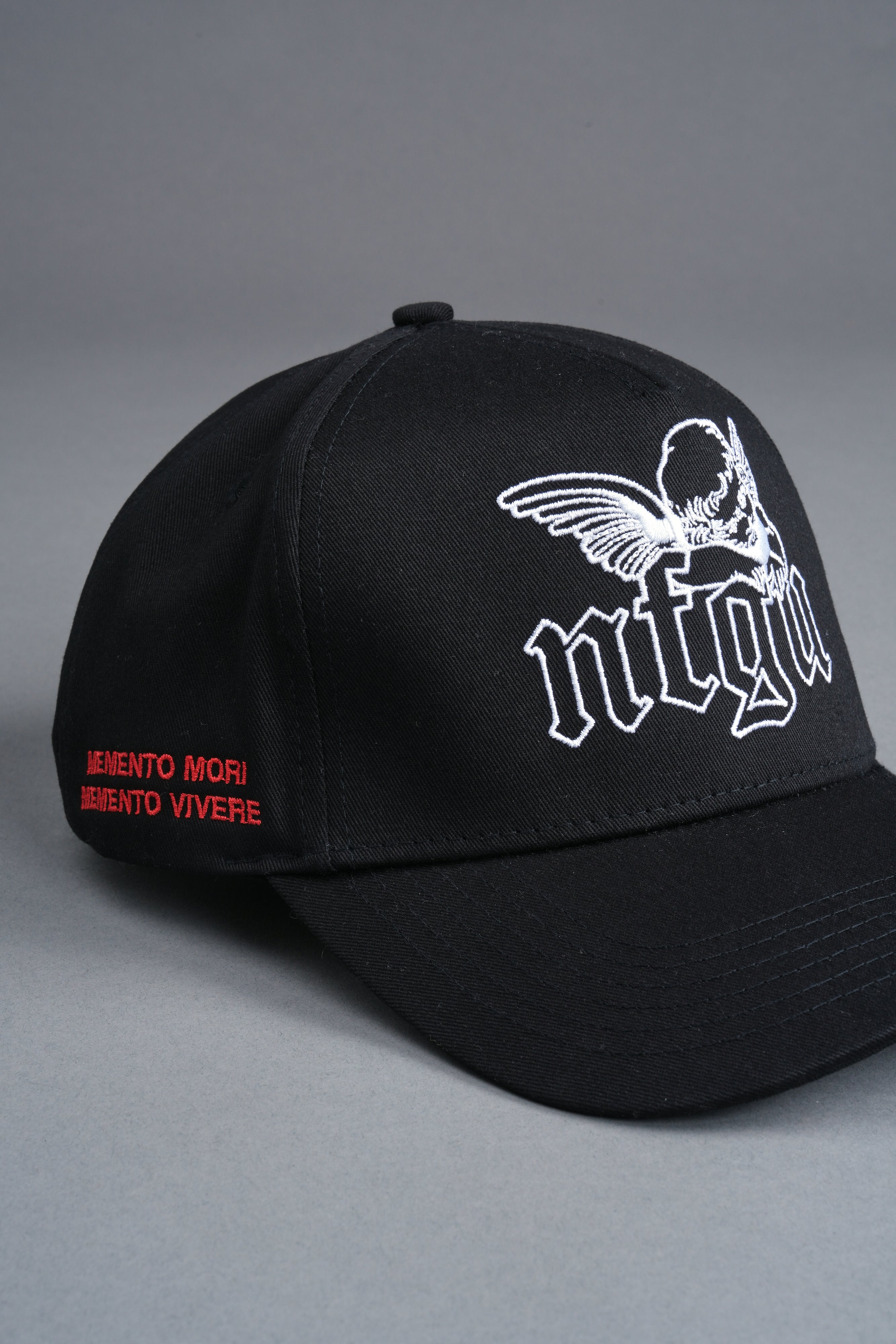 Cherub NFGU 5 Panel Hat in Black