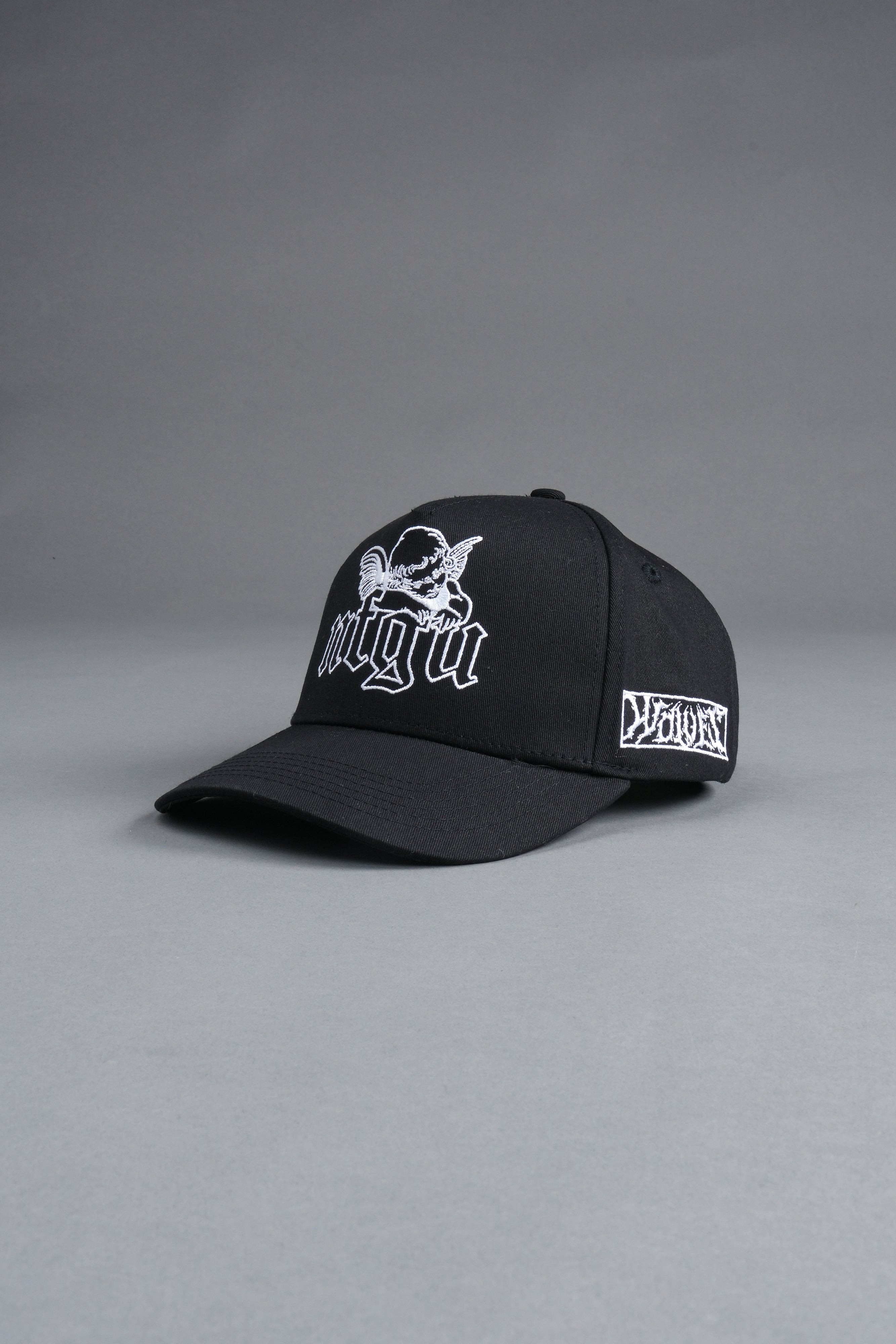 Cherub NFGU 5 Panel Hat in Black