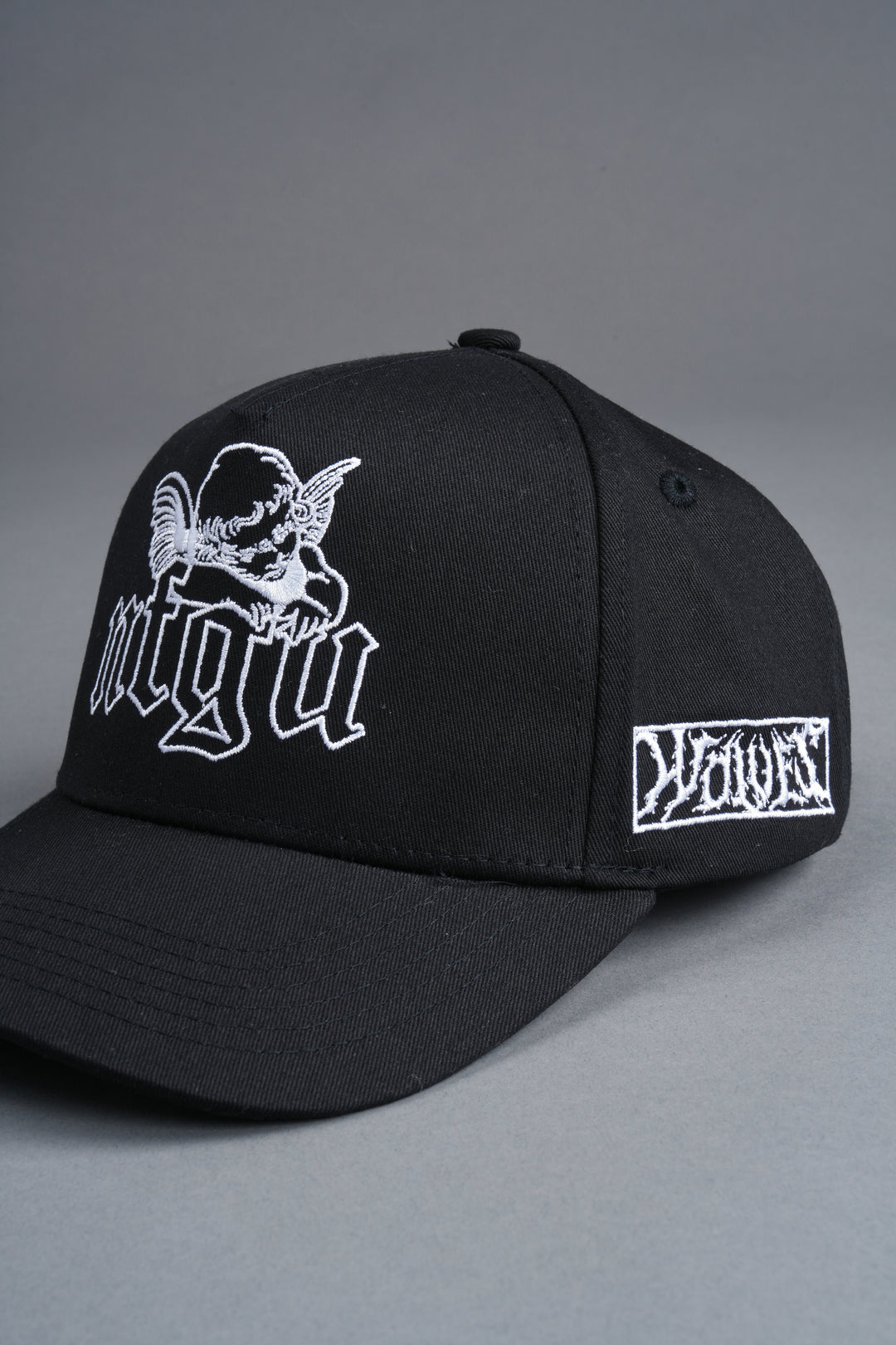 Cherub NFGU 5 Panel Hat in Black