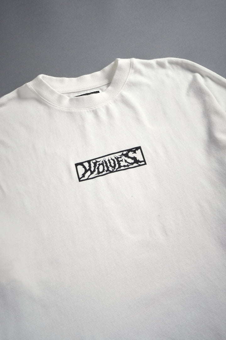 Dark Vigilante 1 Of 500 Premium Oversized Tee in Cream