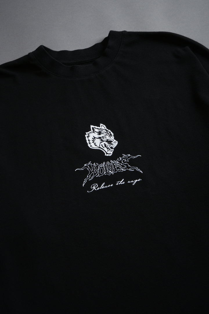Release The Rage Premium Oversized Tee in Black