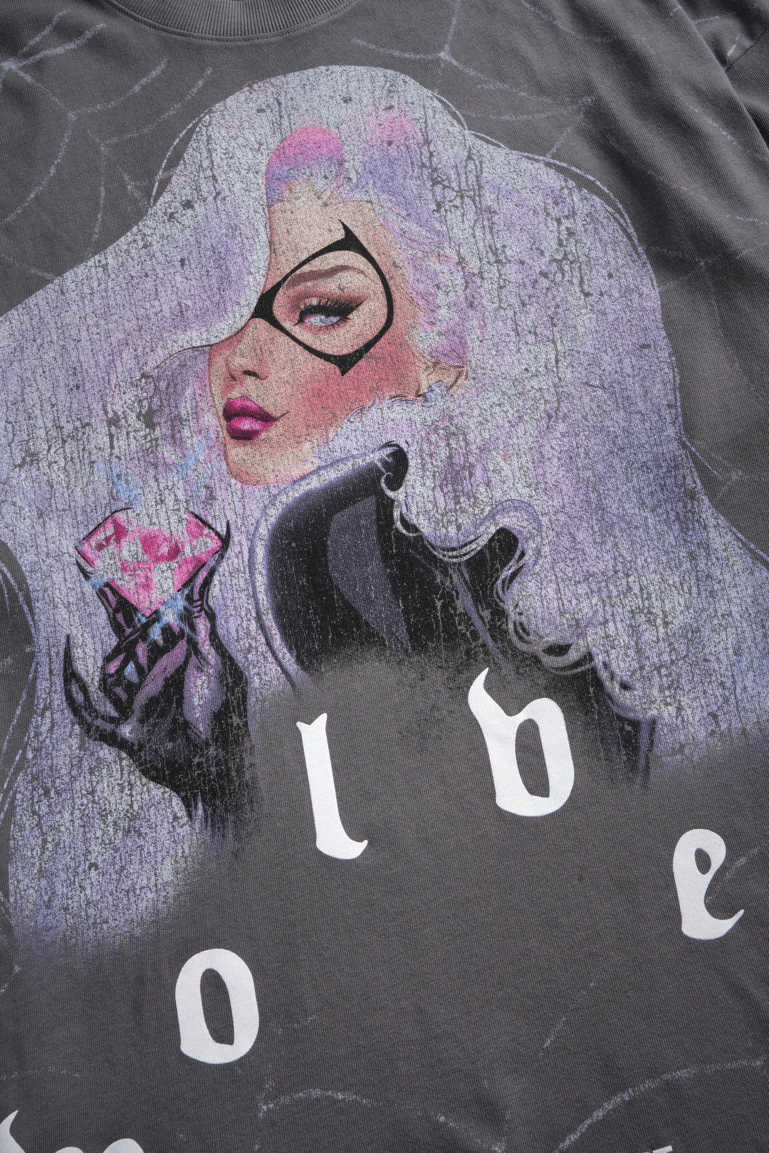 Cat Got Your Tongue Premium Oversized Tee in Slate Gray