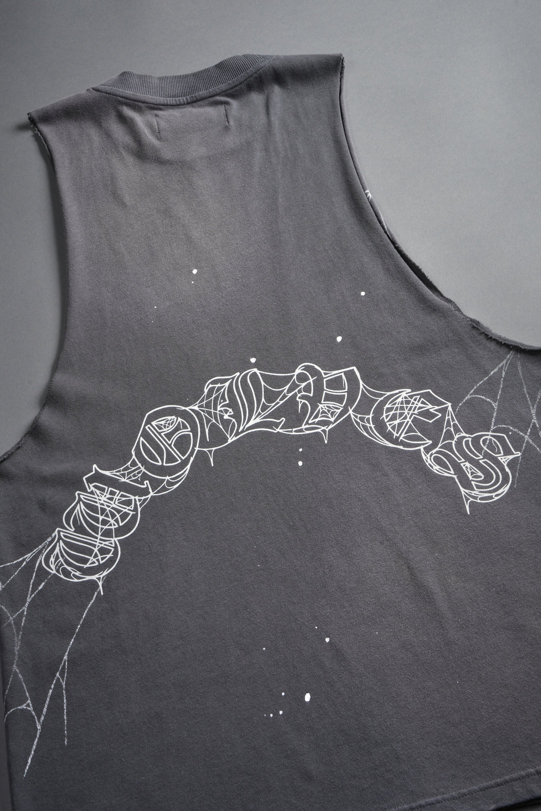 Web Chopper Tommy Muscle Tee in Slate Gray Sun Fade