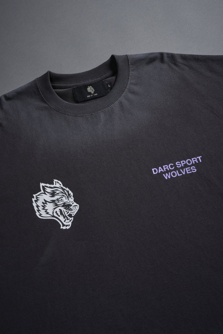 Pegasus Storm Grunge Cut-Off Tee in Wolf Gray Drift Wash