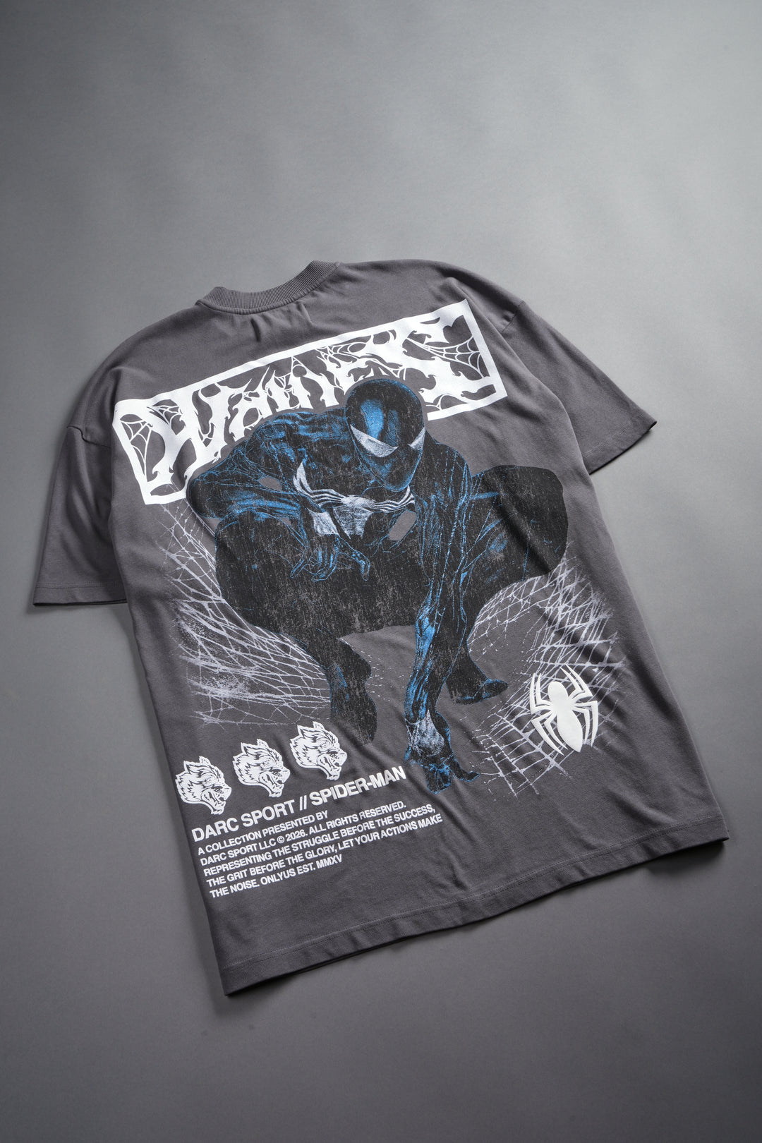 Dark Symbiote Premium Oversized Tee in Slate Gray