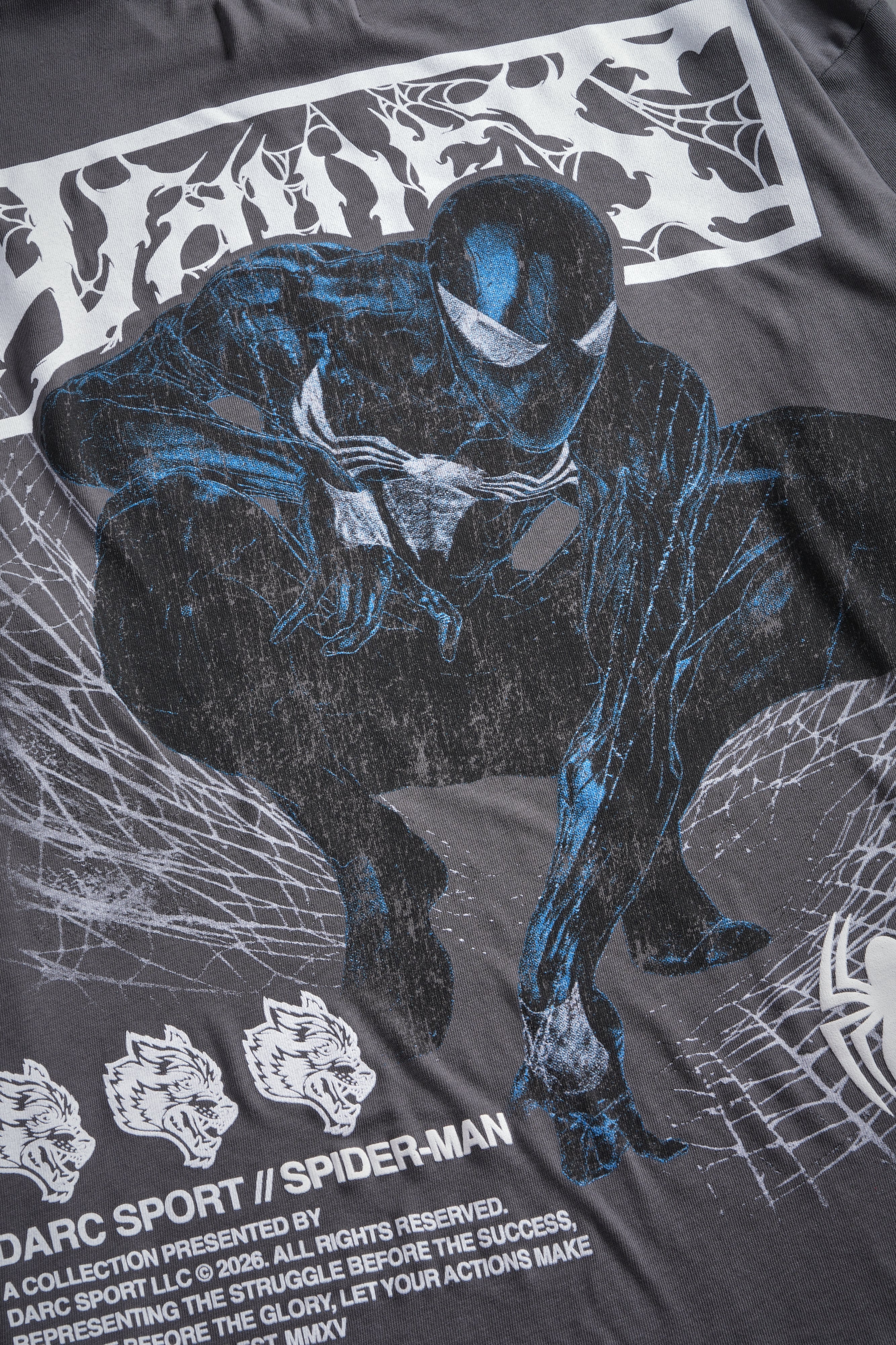 Dark Symbiote Premium Oversized Tee in Slate Gray