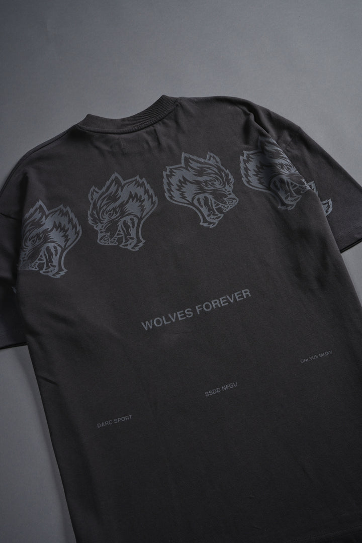 Wolves Have Your Back Unisex "Premium" Oversized Tee in Wolf Gray Drift Wash