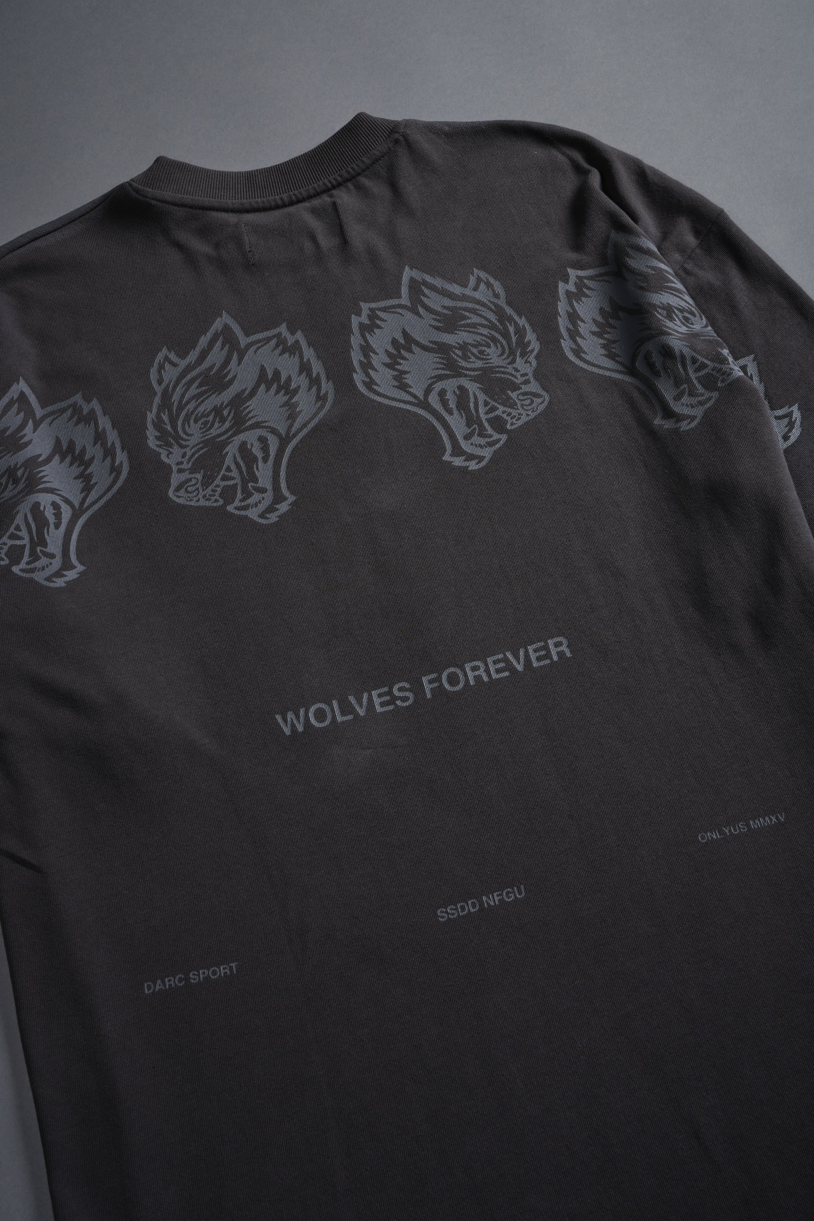 Wolves Have Your Back Unisex "Premium" Oversized Tee in Wolf Gray Drift Wash