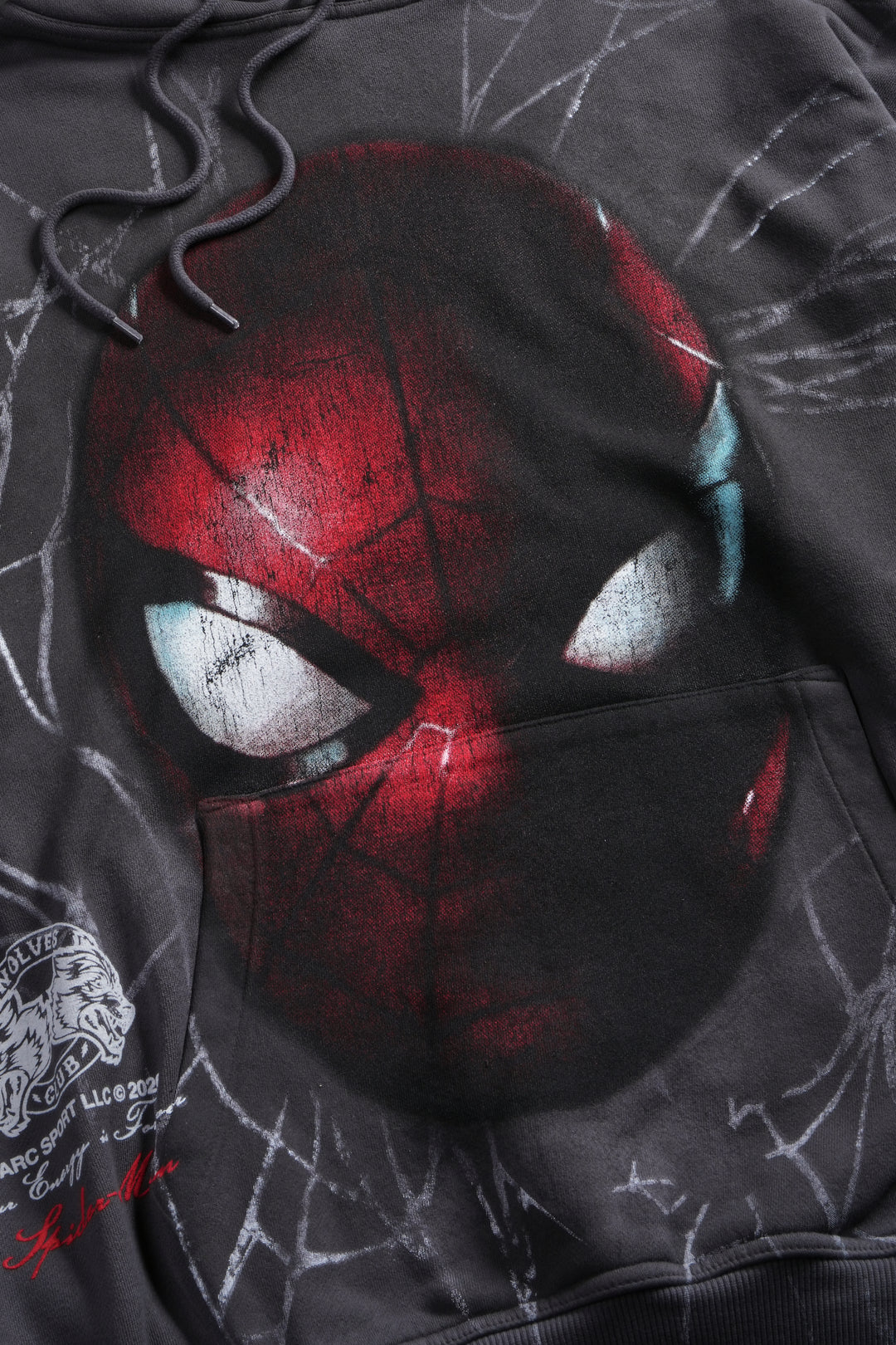 Web Of Darkness Bishop Hoodie in Slate Gray