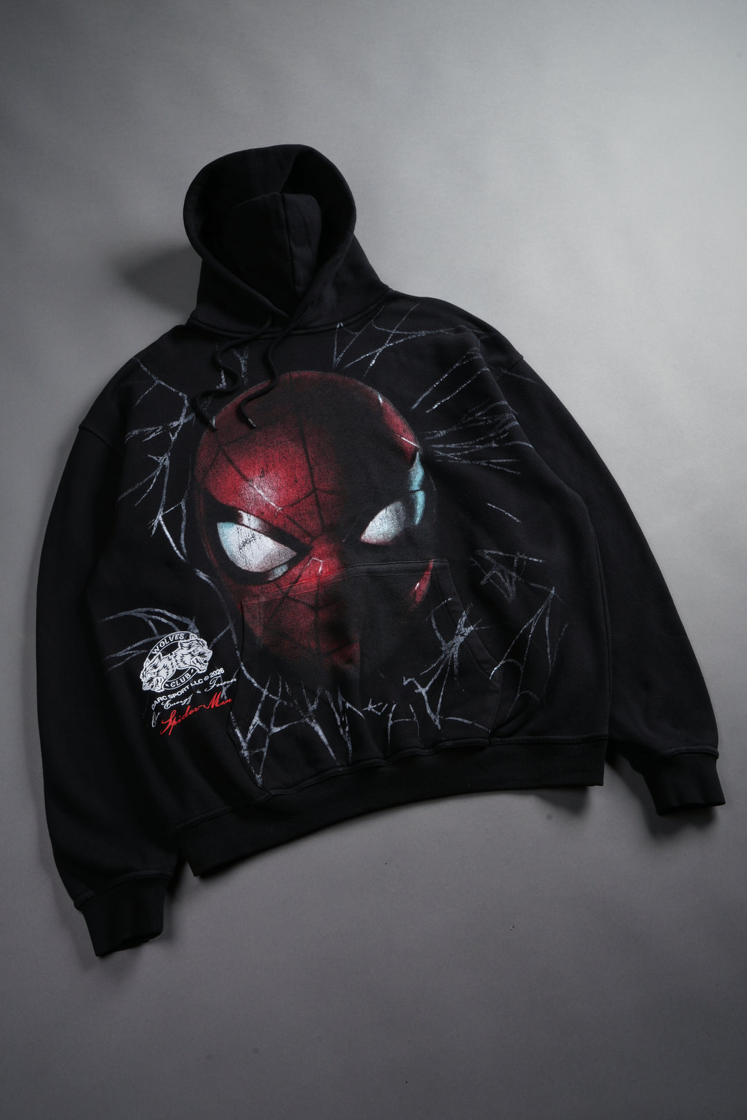 Web Of Darkness Bishop Hoodie in Black