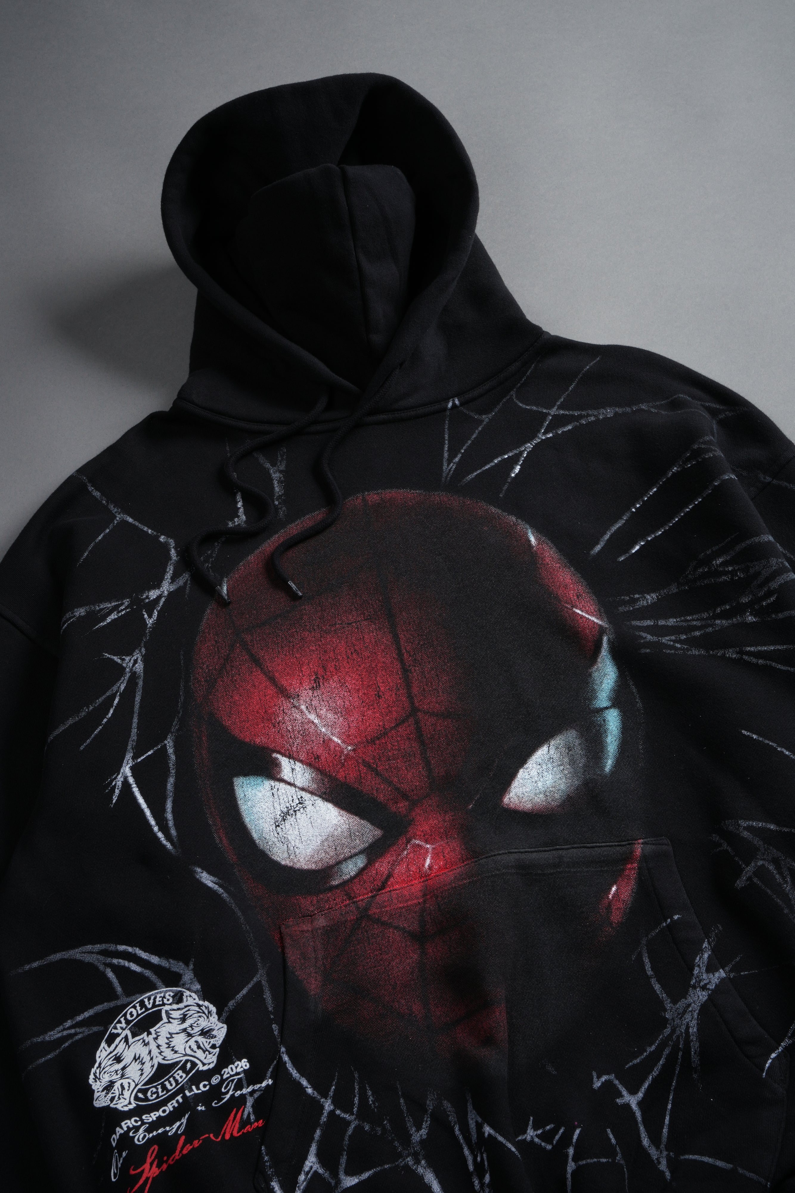 Web Of Darkness Bishop Hoodie in Black