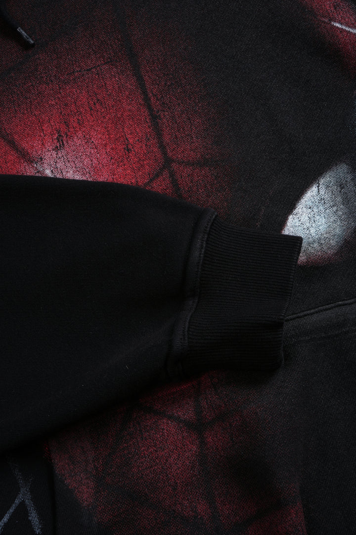 Web Of Darkness Bishop Hoodie in Black