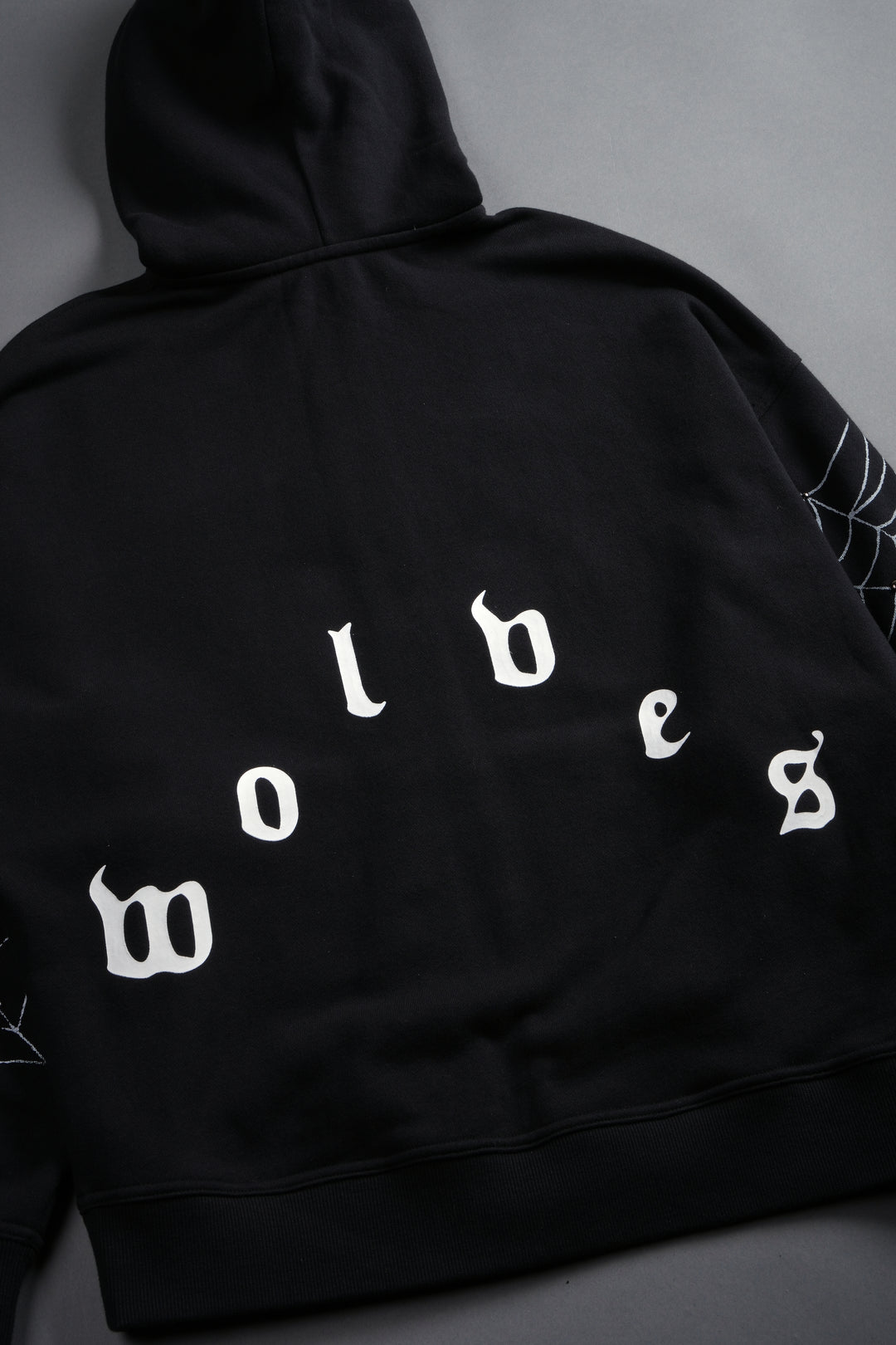 Ghost Spider Anya Double Zip Hoodie in Black