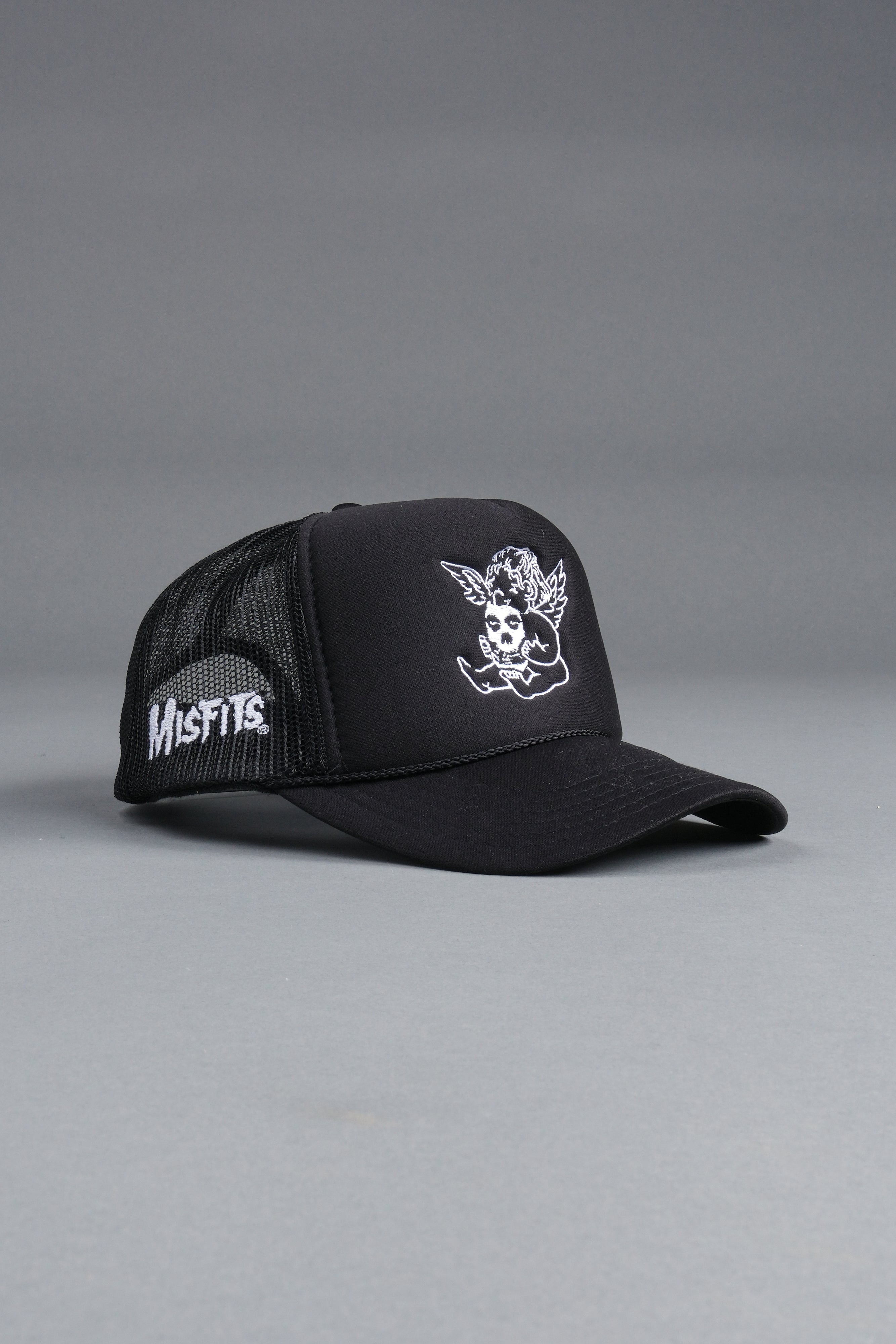 Cherub And Fiend Trucker Hat in Black