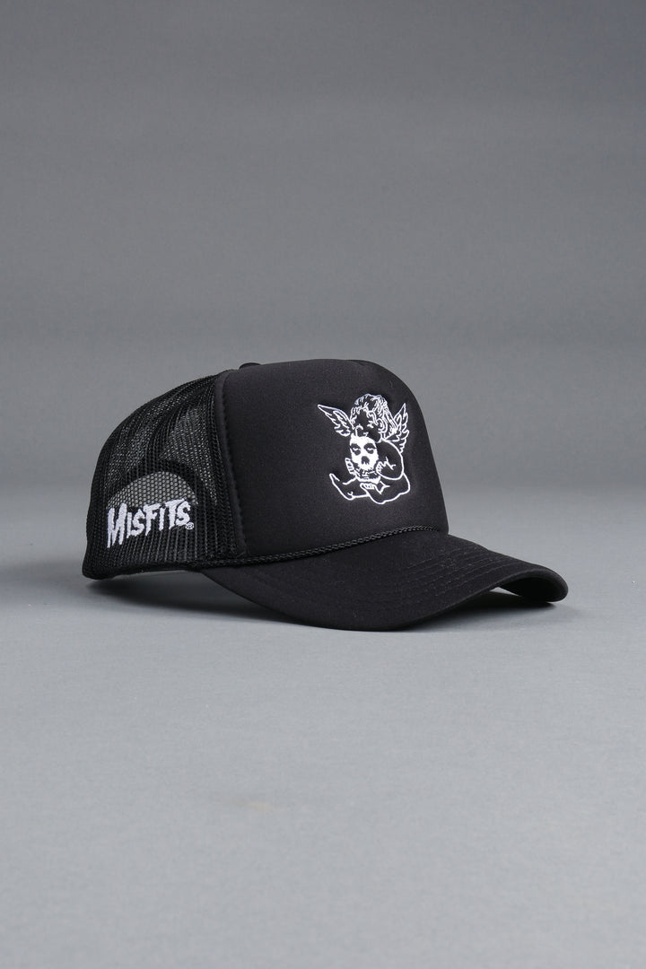 Cherub And Fiend Trucker Hat in Black