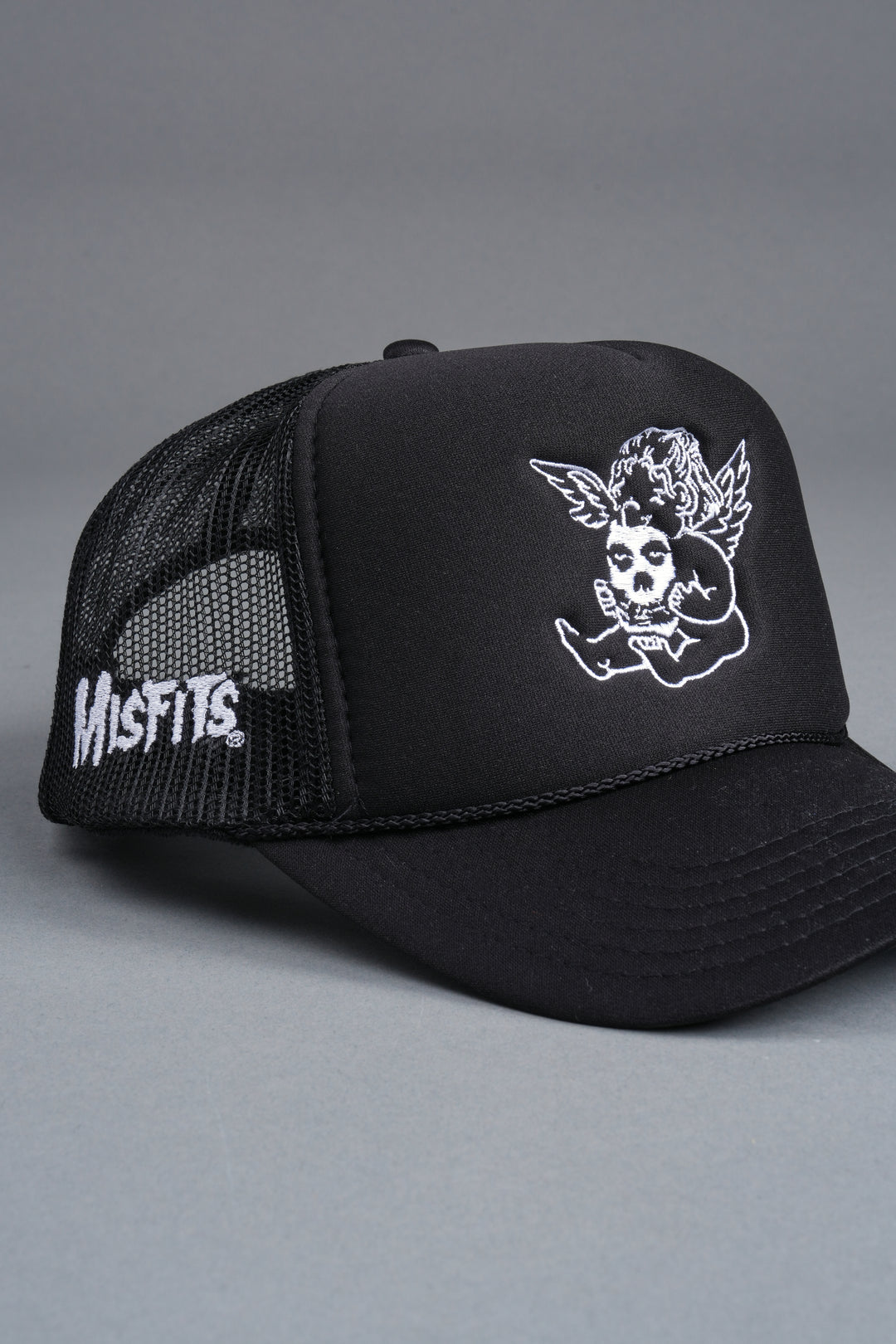 Cherub And Fiend Trucker Hat in Black