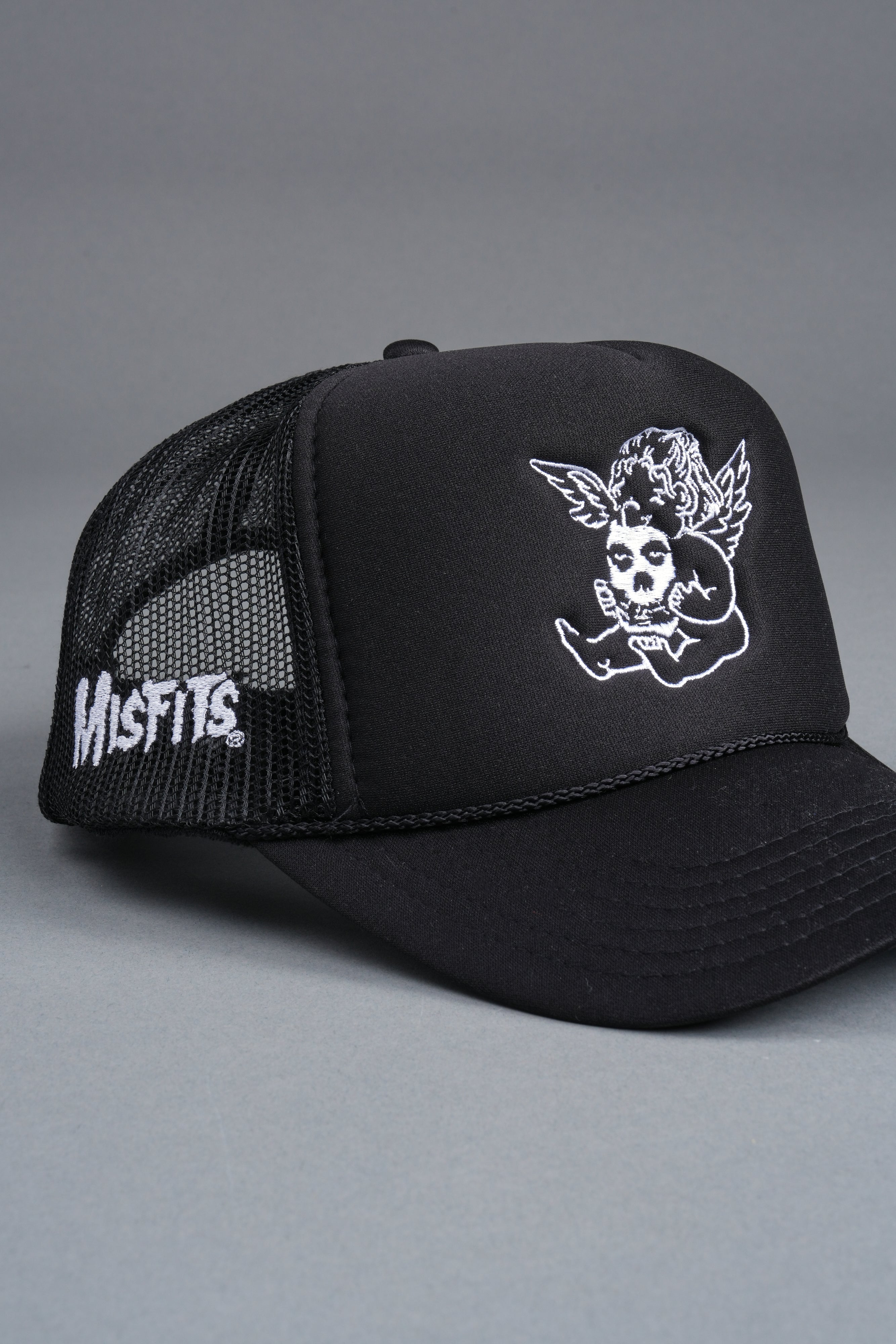 Cherub And Fiend Trucker Hat in Black
