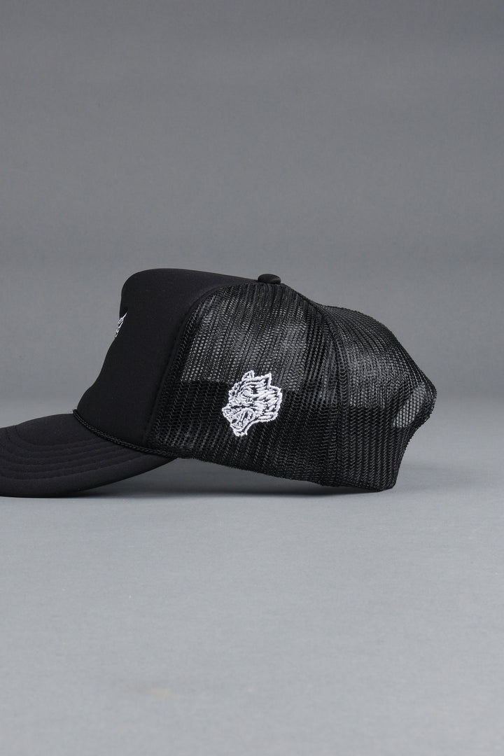 Cherub And Fiend Trucker Hat in Black